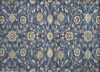 Piper Looms Chantille Moroccan ACN1149 Navy Machine Washable Area Rug Scatter Main Image