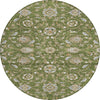 Piper Looms Chantille Moroccan ACN1149 Olive Machine Washable Area Rug Round Main Image
