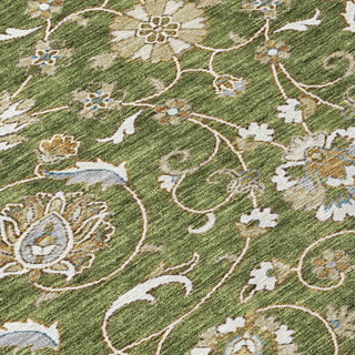 Piper Looms Chantille Moroccan ACN1149 Olive Machine Washable Area Rug Swatch Image