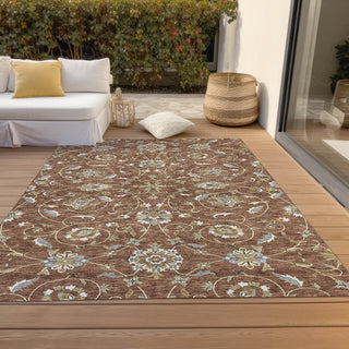 Piper Looms Chantille Moroccan ACN1149 Paprika Machine Washable Area Rug Outdoor Lifestyle Image Feature
