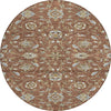 Piper Looms Chantille Moroccan ACN1149 Paprika Machine Washable Area Rug Round Main Image
