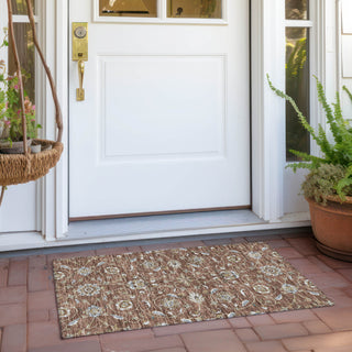 Piper Looms Chantille Moroccan ACN1149 Paprika Machine Washable Area Rug Scatter Outdoor Lifestyle Image Feature