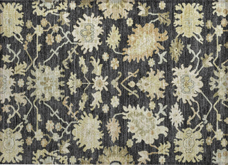 Piper Looms Chantille Global ACN1150 Black Machine Washable Area Rug Scatter Main Image