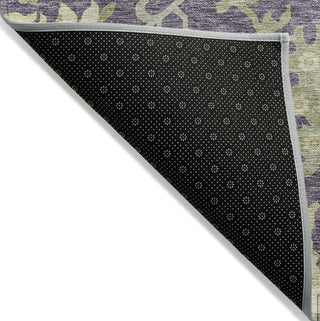Piper Looms Chantille Global ACN1150 Eggplant Machine Washable Area Rug Backing Image