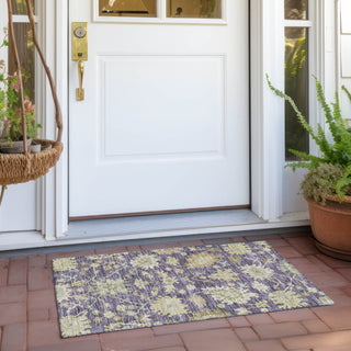 Piper Looms Chantille Global ACN1150 Eggplant Machine Washable Area Rug Scatter Outdoor Lifestyle Image Feature