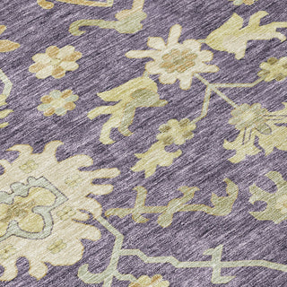 Piper Looms Chantille Global ACN1150 Eggplant Machine Washable Area Rug Swatch Image