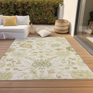 Piper Looms Chantille Global ACN1150 Ivory Machine Washable Area Rug Outdoor Lifestyle Image Feature