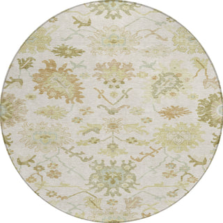 Piper Looms Chantille Global ACN1150 Ivory Machine Washable Area Rug Round Main Image