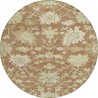 Piper Looms Chantille Global ACN1150 Paprika Machine Washable Area Rug Round Main Image