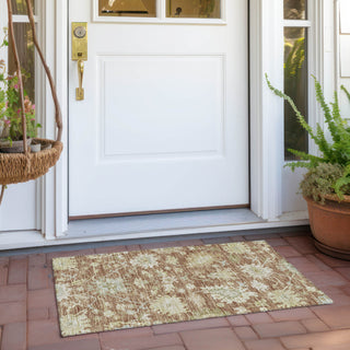 Piper Looms Chantille Global ACN1150 Paprika Machine Washable Area Rug Scatter Outdoor Lifestyle Image Feature