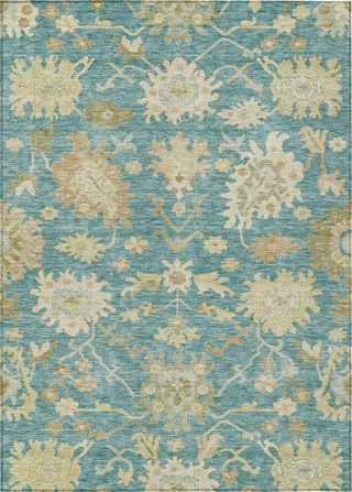 Piper Looms Chantille Global ACN1150 Teal Machine Washable Area Rug main image