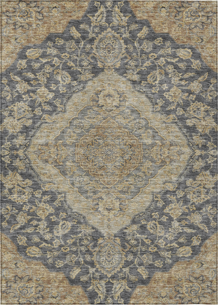 Piper Looms Chantille Global ACN1151 Charcoal Machine Washable Area Rug main image