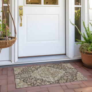 Piper Looms Chantille Global ACN1151 Chocolate Machine Washable Area Rug Scatter Outdoor Lifestyle Image Feature
