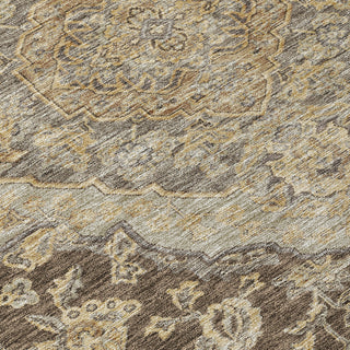 Piper Looms Chantille Global ACN1151 Chocolate Machine Washable Area Rug Swatch Image