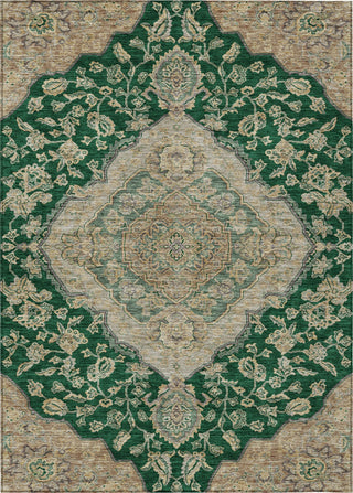 Piper Looms Chantille Global ACN1151 Emerald Machine Washable Area Rug main image
