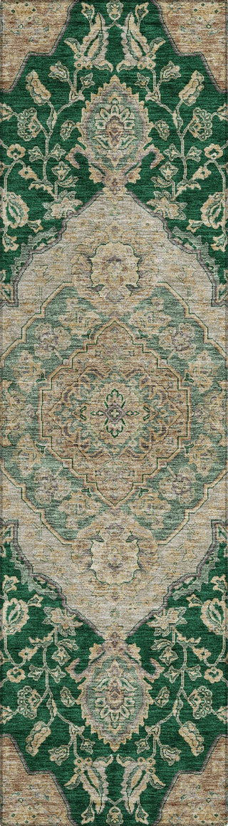 Piper Looms Chantille Global ACN1151 Emerald Machine Washable Area Rug Runner Main Image