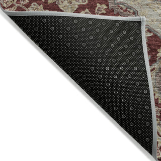 Piper Looms Chantille Global ACN1151 Garnet Machine Washable Area Rug Backing Image
