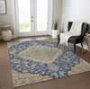 Piper Looms Chantille Global ACN1151 Navy Machine Washable Area Rug Lifestyle Image Feature