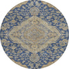 Piper Looms Chantille Global ACN1151 Navy Machine Washable Area Rug Round Main Image