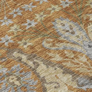 Piper Looms Chantille Global ACN1153 Copper Machine Washable Area Rug Swatch Image