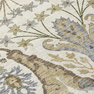 Piper Looms Chantille Global ACN1153 Ivory Machine Washable Area Rug Swatch Image