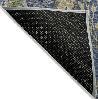 Piper Looms Chantille Global ACN1153 Navy Machine Washable Area Rug Backing Image