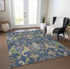 Piper Looms Chantille Global ACN1153 Navy Machine Washable Area Rug Lifestyle Image Feature