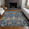 Piper Looms Chantille Global ACN1153 Navy Machine Washable Area Rug Lifestyle Image Feature