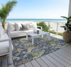 Piper Looms Chantille Global ACN1153 Navy Machine Washable Area Rug Outdoor Lifestyle Image Feature