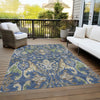 Piper Looms Chantille Global ACN1153 Navy Machine Washable Area Rug Outdoor Lifestyle Image Feature
