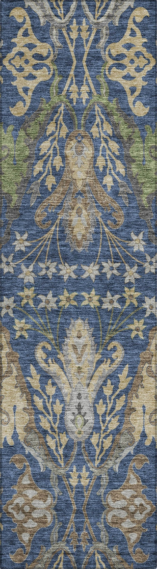 Piper Looms Chantille Global ACN1153 Navy Machine Washable Area Rug Runner Main Image