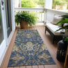 Piper Looms Chantille Global ACN1153 Navy Machine Washable Area Rug Runner Outdoor Lifestyle Image Feature