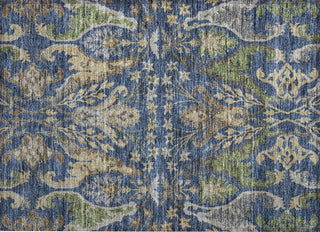 Piper Looms Chantille Global ACN1153 Navy Machine Washable Area Rug Scatter Main Image