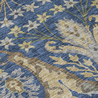 Piper Looms Chantille Global ACN1153 Navy Machine Washable Area Rug Swatch Image