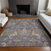Piper Looms Chantille Global ACN1153 Purple Machine Washable Area Rug Lifestyle Image Feature