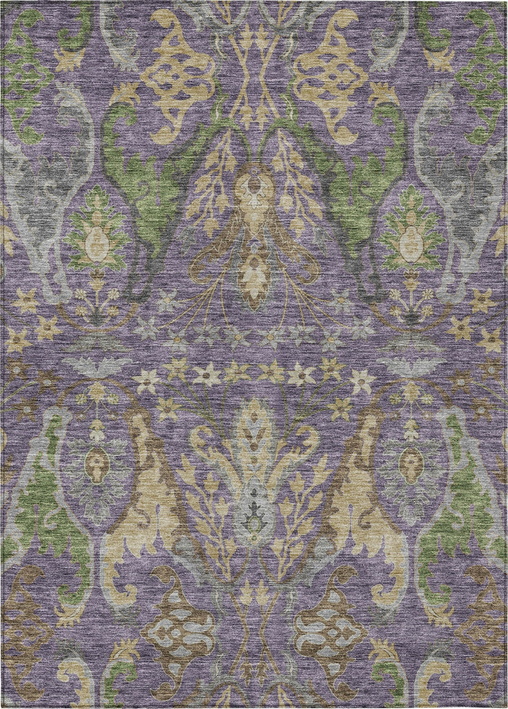 Piper Looms Chantille Global ACN1153 Purple Machine Washable Area Rug main image