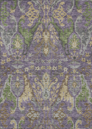 Piper Looms Chantille Global ACN1153 Purple Machine Washable Area Rug main image