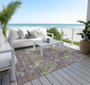 Piper Looms Chantille Global ACN1153 Purple Machine Washable Area Rug Outdoor Lifestyle Image Feature