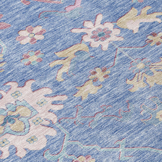 Piper Looms Chantille Global ACN1154 Blue Machine Washable Area Rug Swatch Image