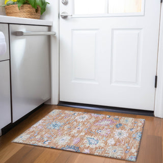 Piper Looms Chantille Global ACN1154 Orange Machine Washable Area Rug Scatter Lifestyle Image Feature