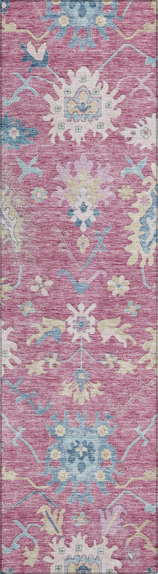 Piper Looms Chantille Global ACN1154 Pink Machine Washable Area Rug Runner Main Image