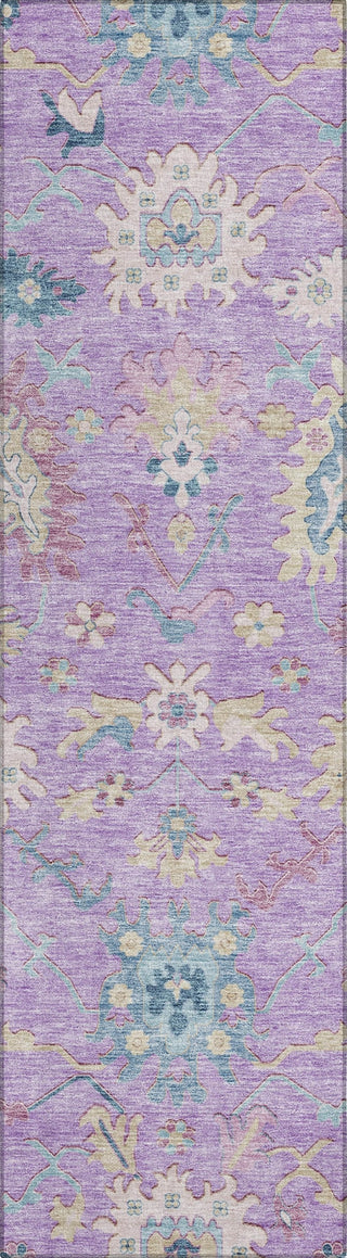 Piper Looms Chantille Global ACN1154 Purple Machine Washable Area Rug Runner Main Image