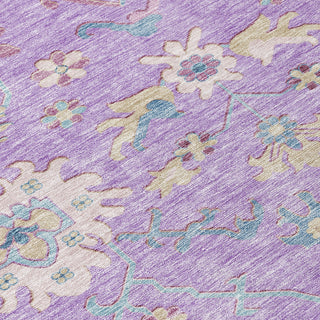 Piper Looms Chantille Global ACN1154 Purple Machine Washable Area Rug Swatch Image