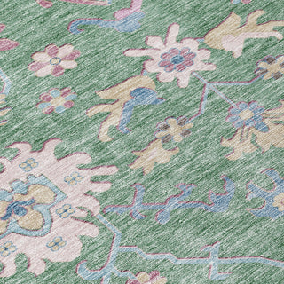 Piper Looms Chantille Global ACN1154 Sage Machine Washable Area Rug Swatch Image