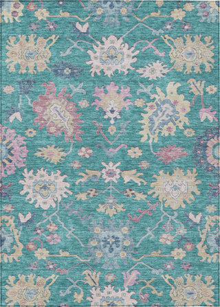 Piper Looms Chantille Global ACN1154 Teal Machine Washable Area Rug main image