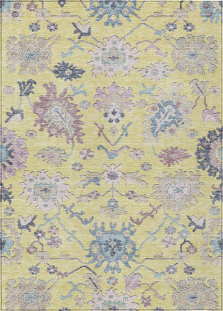 Piper Looms Chantille Global ACN1154 Yellow Machine Washable Area Rug main image