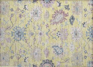 Piper Looms Chantille Global ACN1154 Yellow Machine Washable Area Rug Scatter Main Image