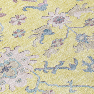 Piper Looms Chantille Global ACN1154 Yellow Machine Washable Area Rug Swatch Image