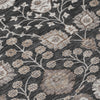 Piper Looms Chantille Floral ACN1155 Black Machine Washable Area Rug Swatch Image