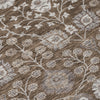 Piper Looms Chantille Floral ACN1155 Chocolate Machine Washable Area Rug Swatch Image